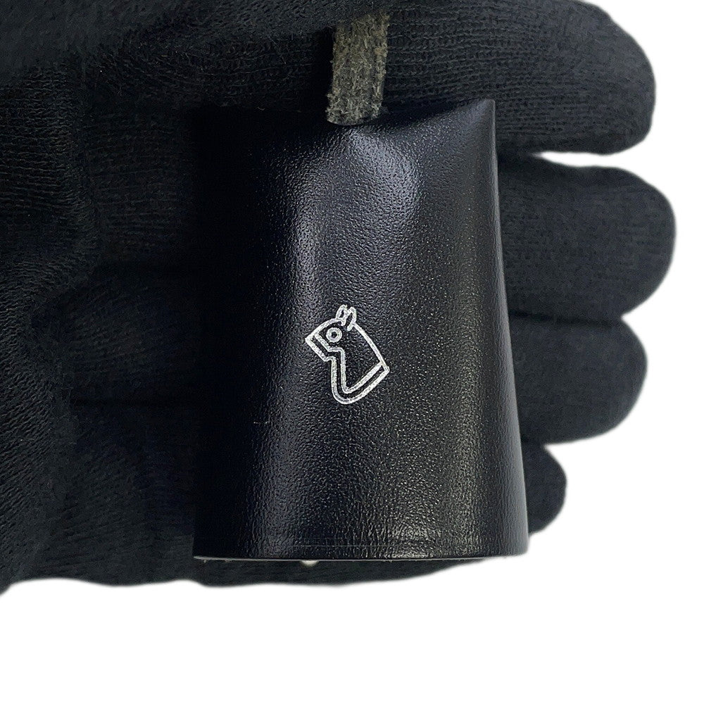 HERMES Herbag Zip SPO Black Toile Officier Vache Hunter Leather Size PM