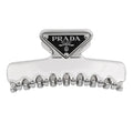 PRADA Metal Hair Clip Steel Gray1IF103_2BA6_F0276 Aluminium Enamel