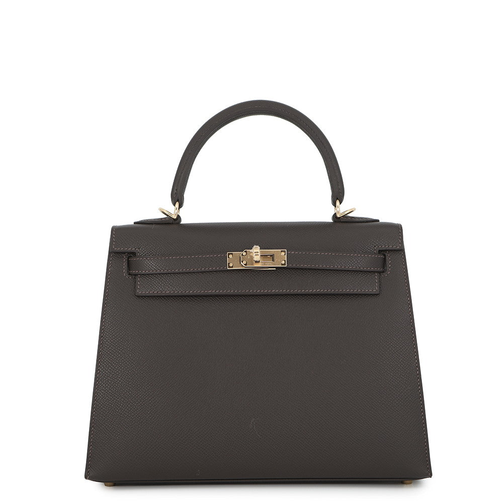 HERMES Kelly Sellier Be Blanc Epsom Size 25