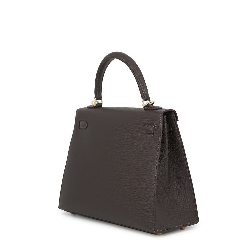HERMES Kelly Sellier Be Blanc Epsom Size 25