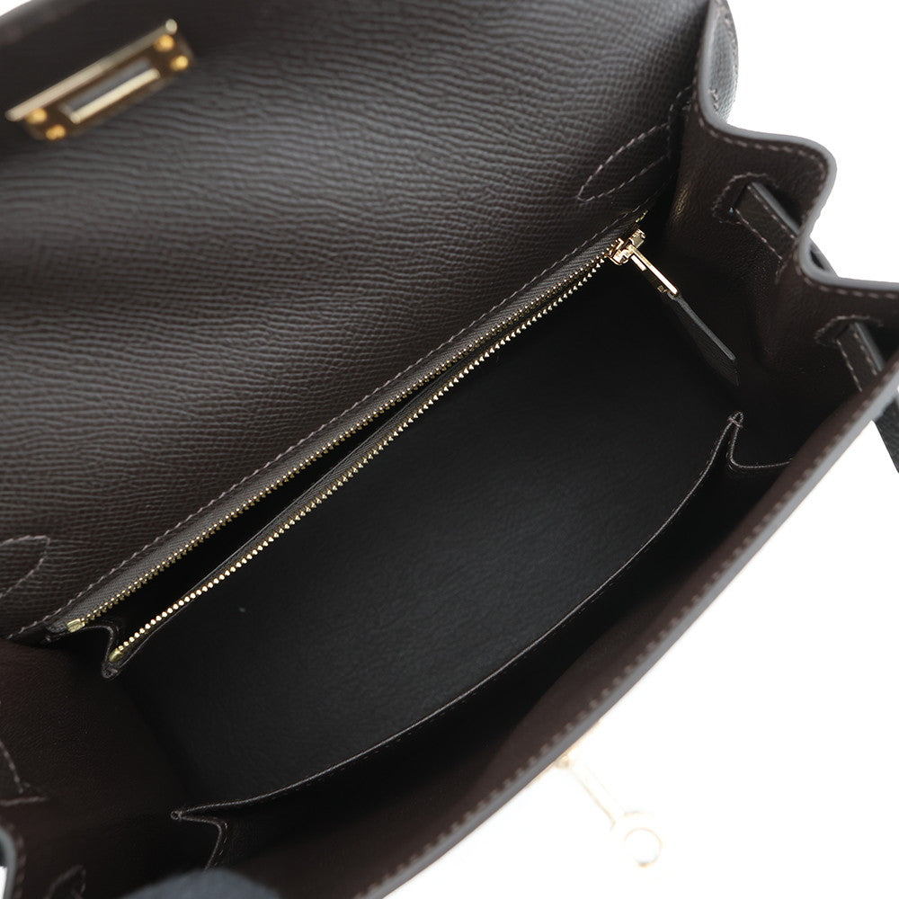 HERMES Kelly Sellier Be Blanc Epsom Size 25