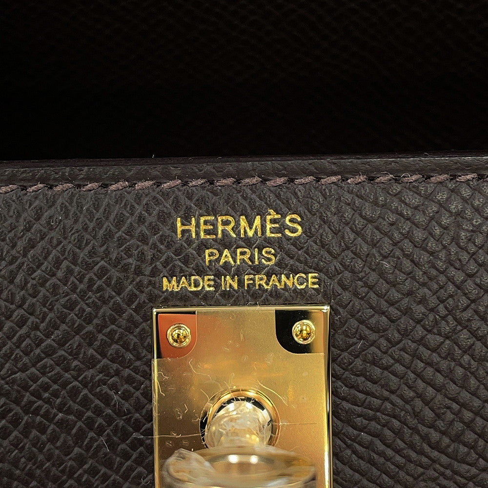 HERMES Kelly Sellier Be Blanc Epsom Size 25