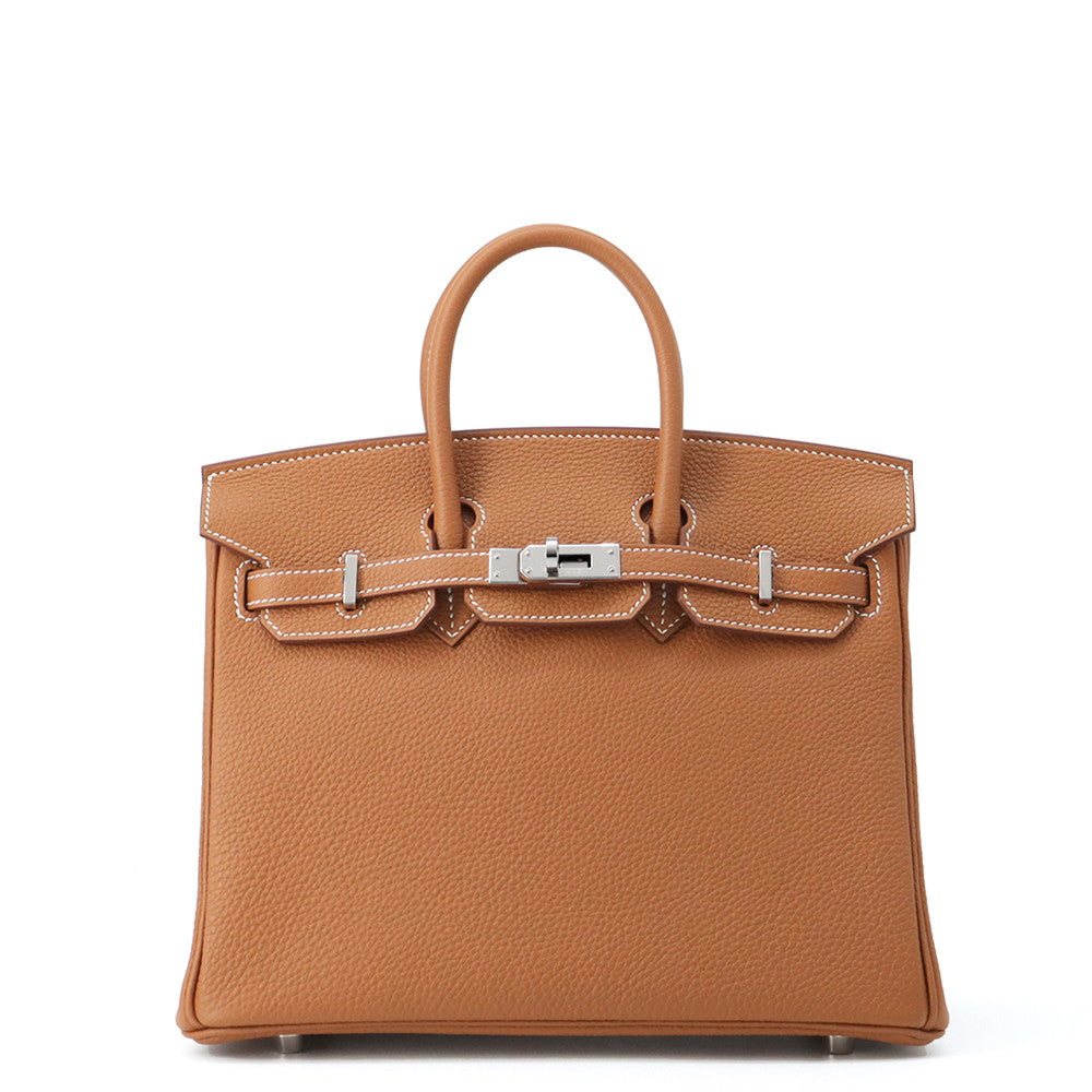 HERMES Birkin Gold Togo Leather Size 25