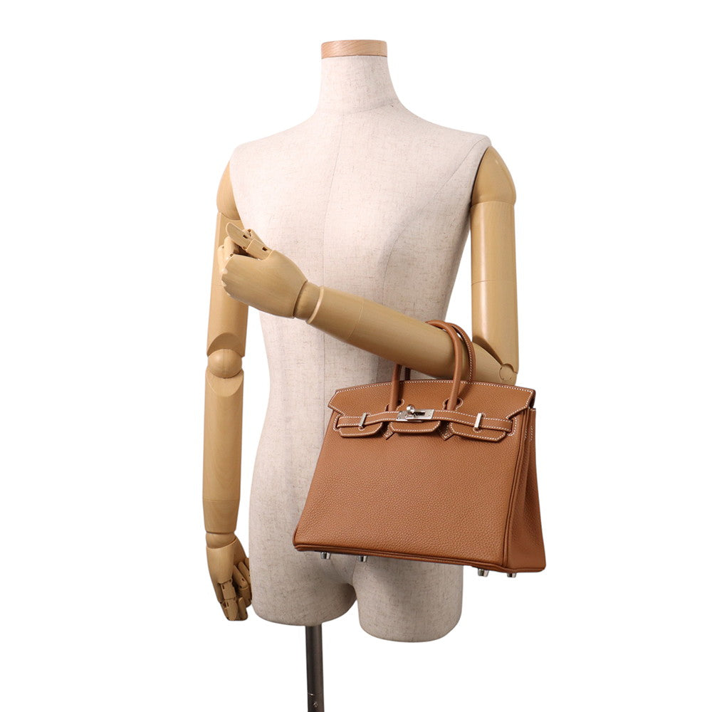 HERMES Birkin Gold Togo Leather Size 25