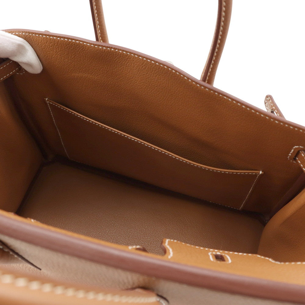 HERMES Birkin Gold Togo Leather Size 25