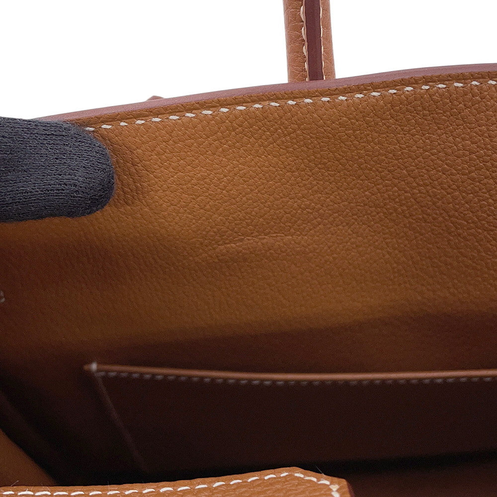 HERMES Birkin Gold Togo Leather Size 25