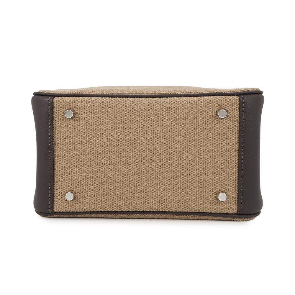 HERMES Lindy Moose/Bible Toile H Swift Leather Size Mini