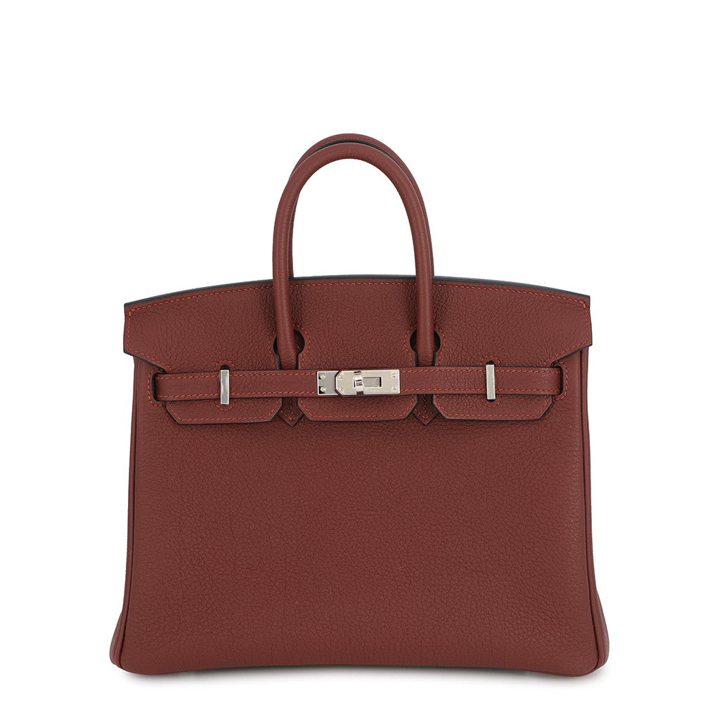 HERMES Birkin Rouge H Togo Leather Size 25