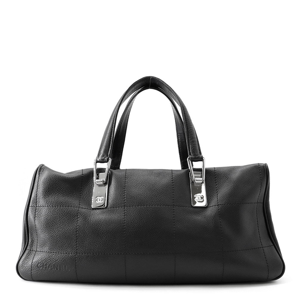 CHANEL Chocolate Bar Handbag BlackA20182 Leather