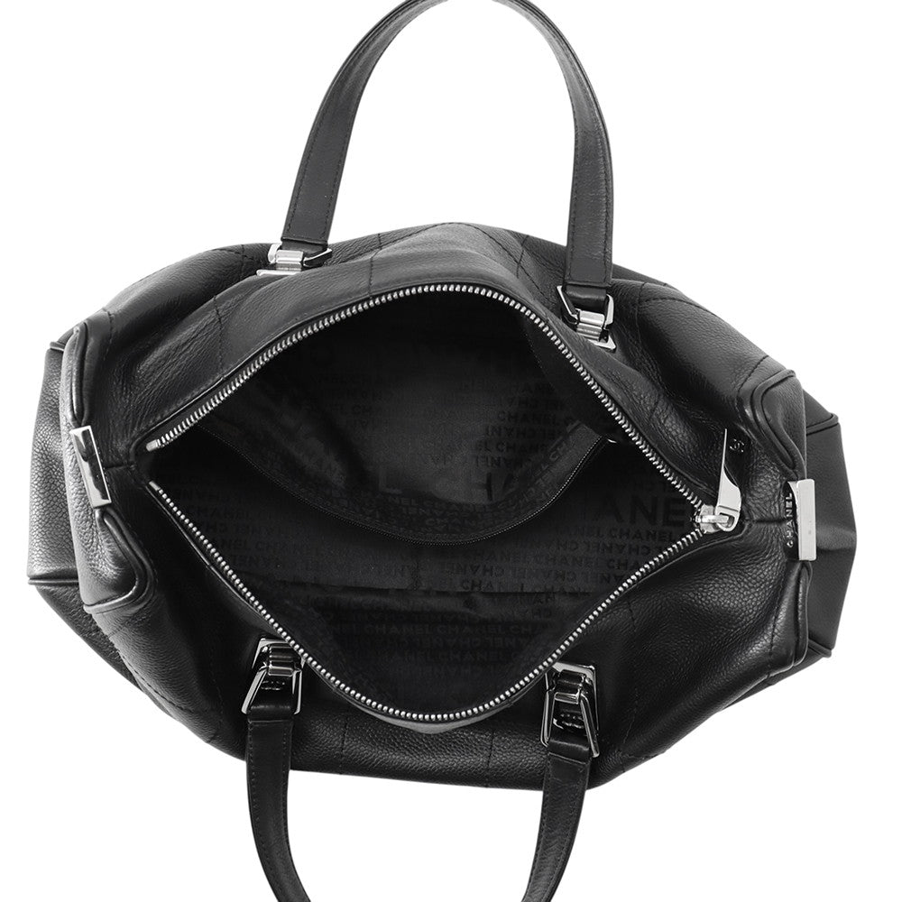 CHANEL Chocolate Bar Handbag BlackA20182 Leather