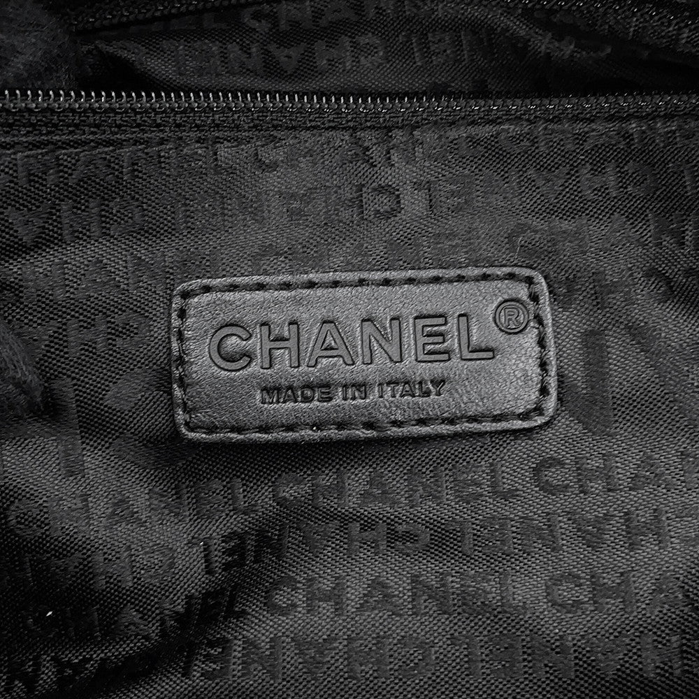 CHANEL Chocolate Bar Handbag BlackA20182 Leather
