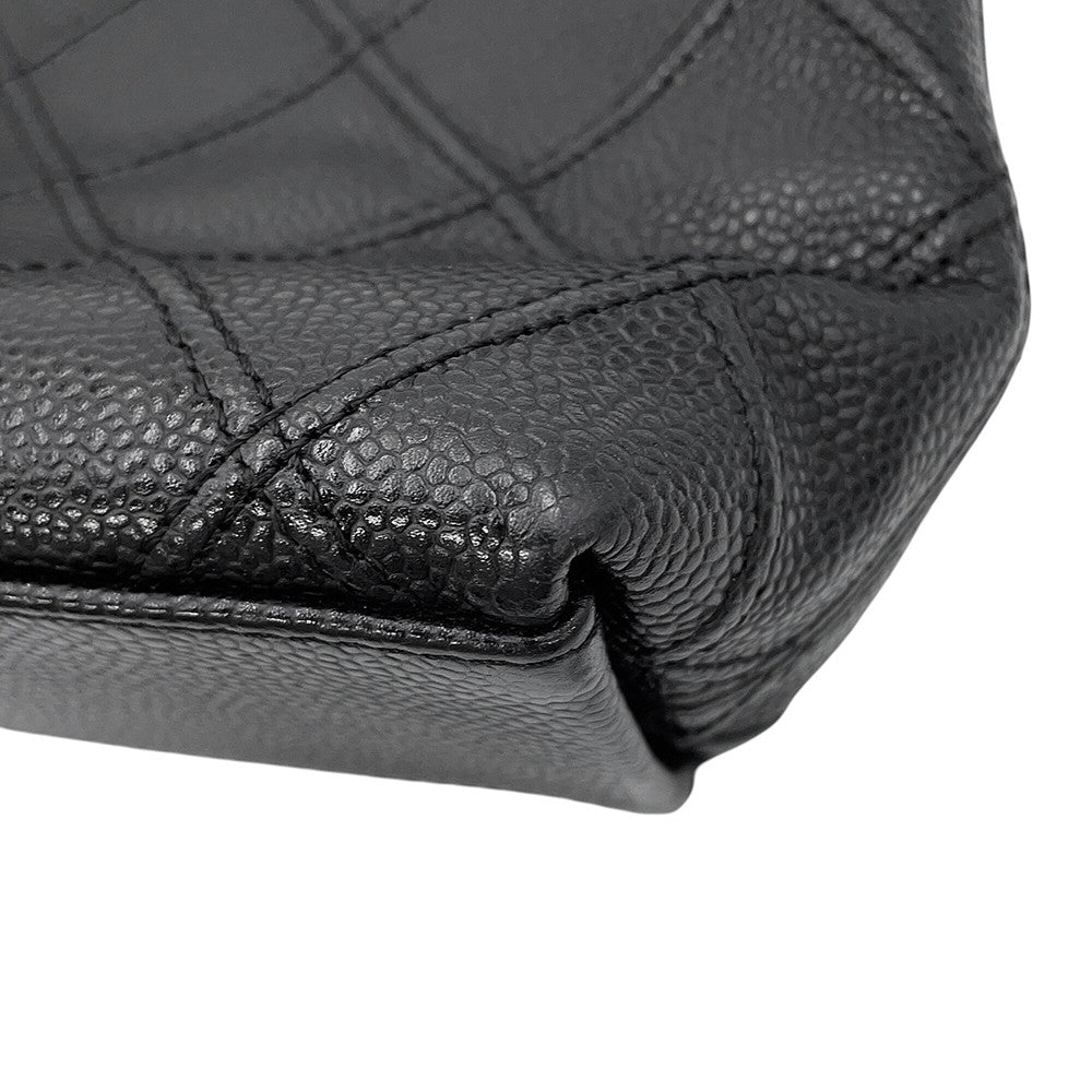CHANEL Matelasse ChainTote Bag Black Caviar Leather