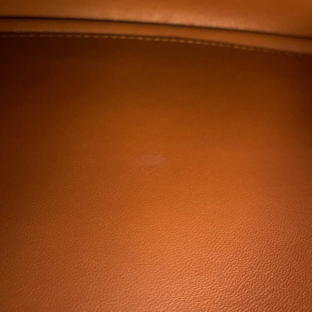 Dior Caro ChainShoulder Bag Brown Leather Size Large