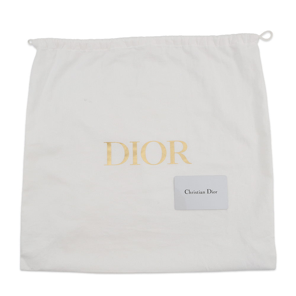 Dior Caro ChainShoulder Bag Brown Leather Size Large