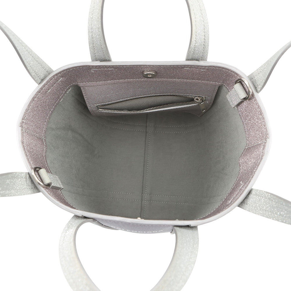 BALENCIAGA Everyday North South Silver/Pink672793 Leather Size XS