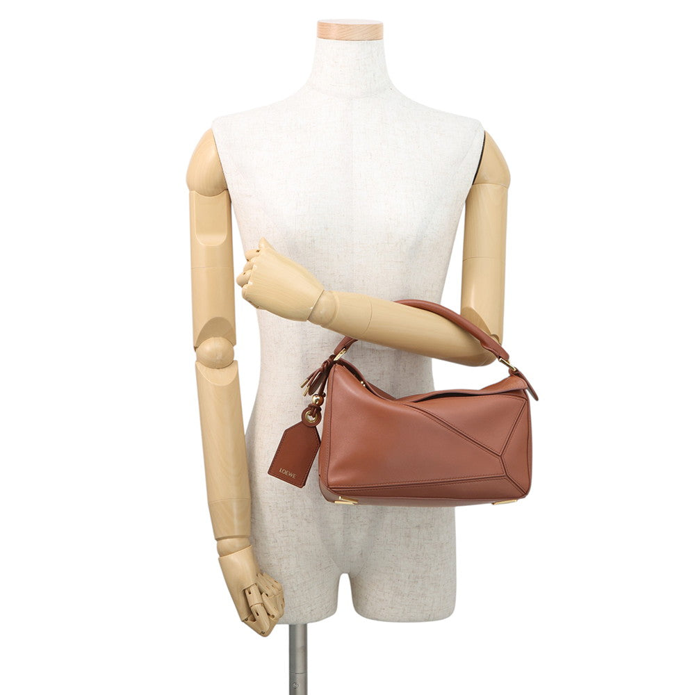 LOEWE Feather Light Puzzle Bag pecanA510PLSX01 Feather Light Napalm Size Small