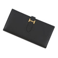 HERMES Beansufla Black Epsom