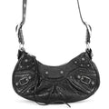 BALENCIAGA Le Cagoule Shoulder Bag Black671309 Leather Size XS