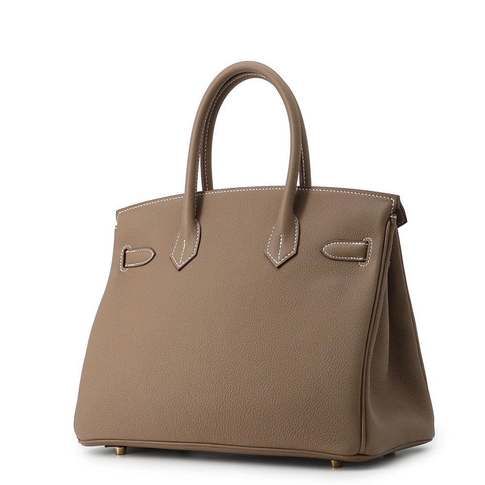 HERMES Birkin Etoupe Togo Leather Size 30