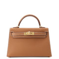 HERMES Mini Kelly 2 Gold Epsom
