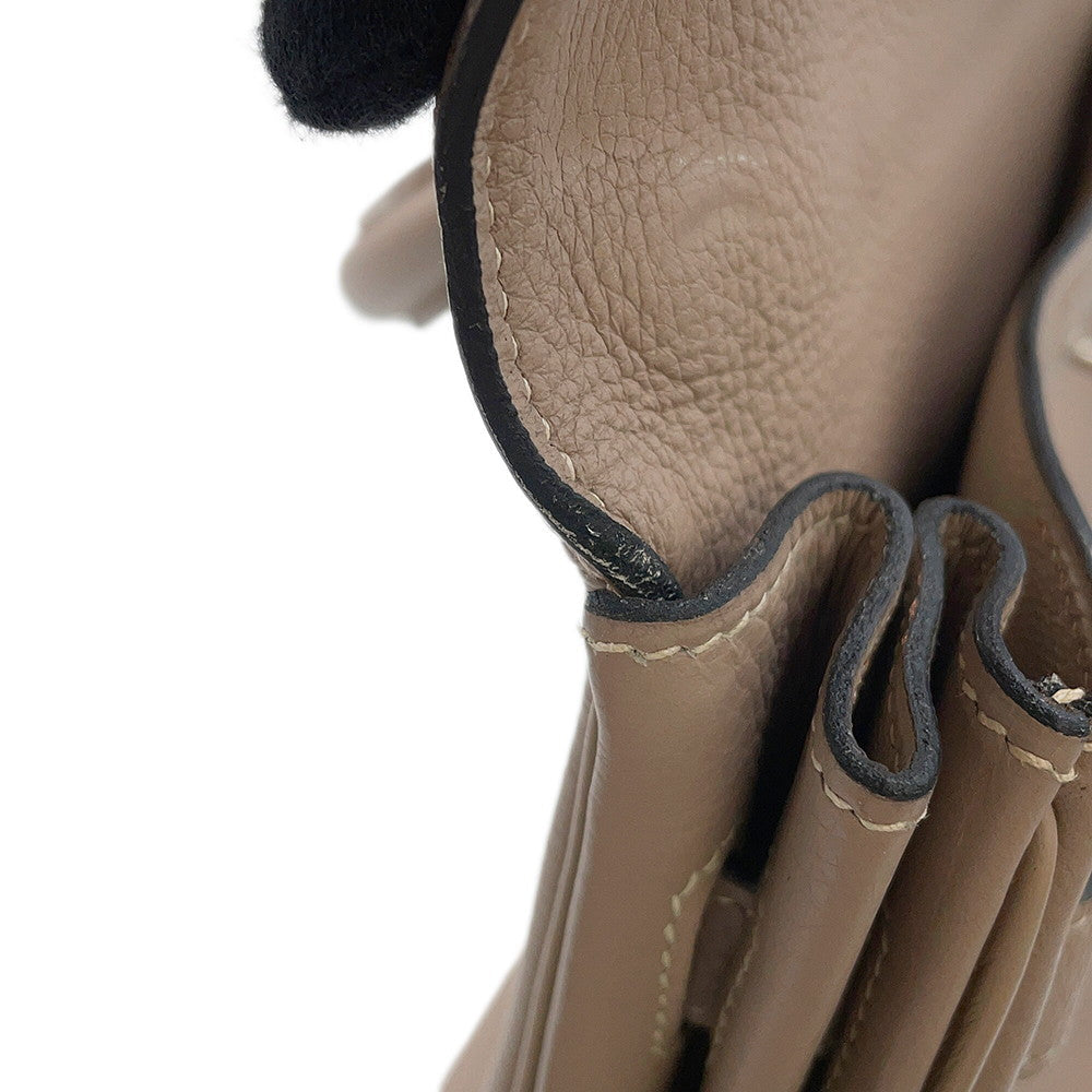 HERMES Kelly Retourne Argile Togo Leather Size 35