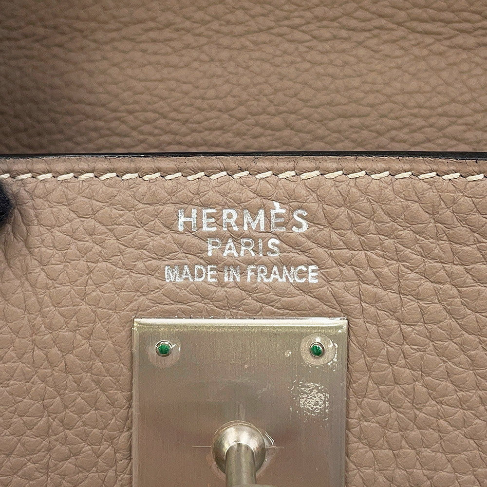HERMES Kelly Retourne Argile Togo Leather Size 35