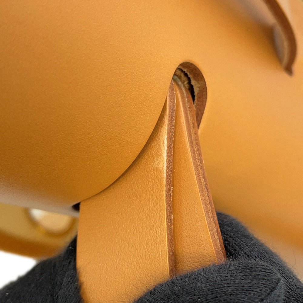 HERMES Herbag Zip Le Tourne Beton/Natural Sable Toile H Vache Hunter Leather Size PM