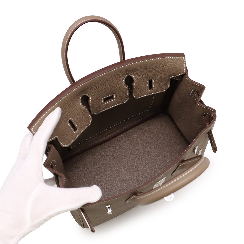 HERMES Birkin Etoupe Togo Leather Size 25