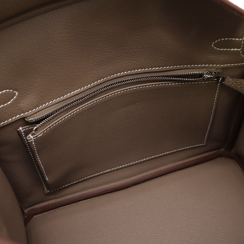 HERMES Birkin Etoupe Togo Leather Size 25