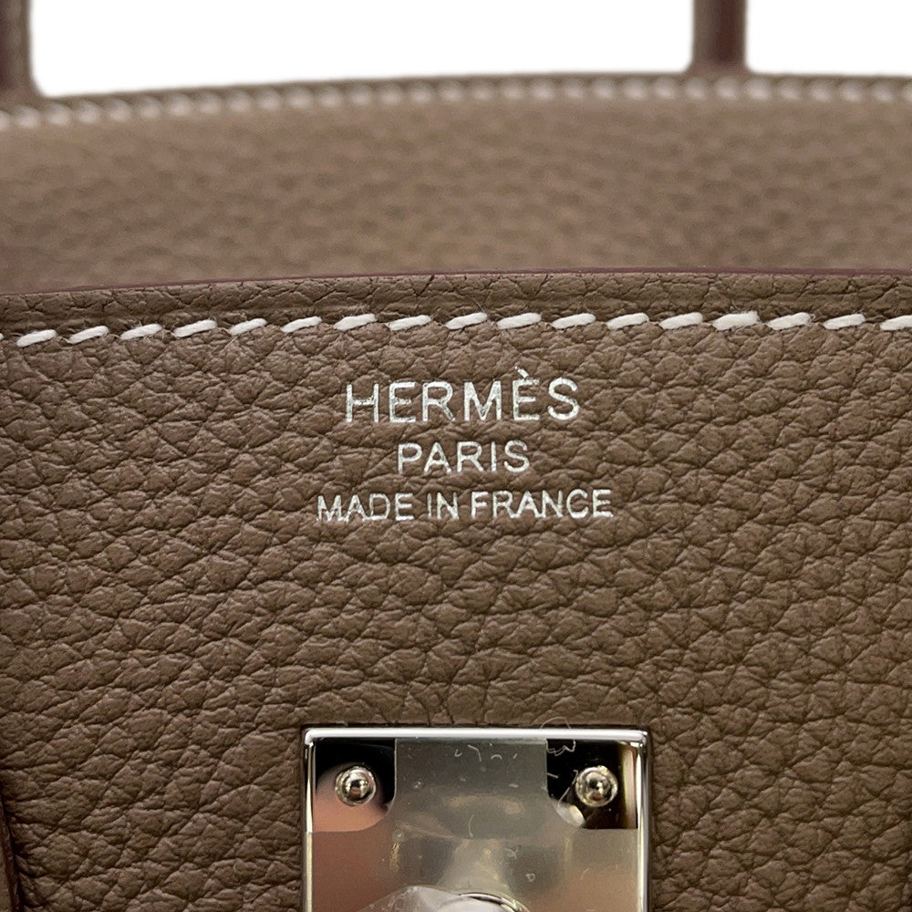 HERMES Birkin Etoupe Togo Leather Size 25