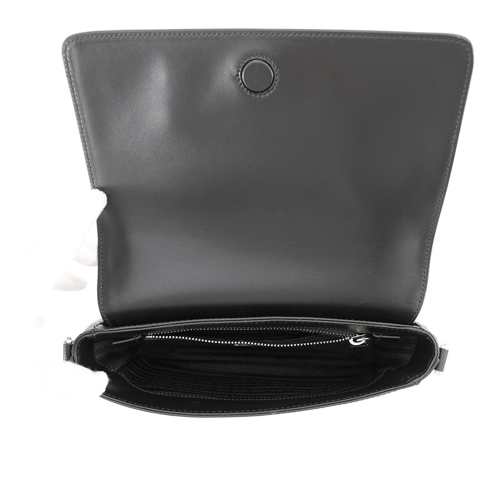 PRADA Saffiano Leather With logo Shoulder Bag Black2VD059 Leather