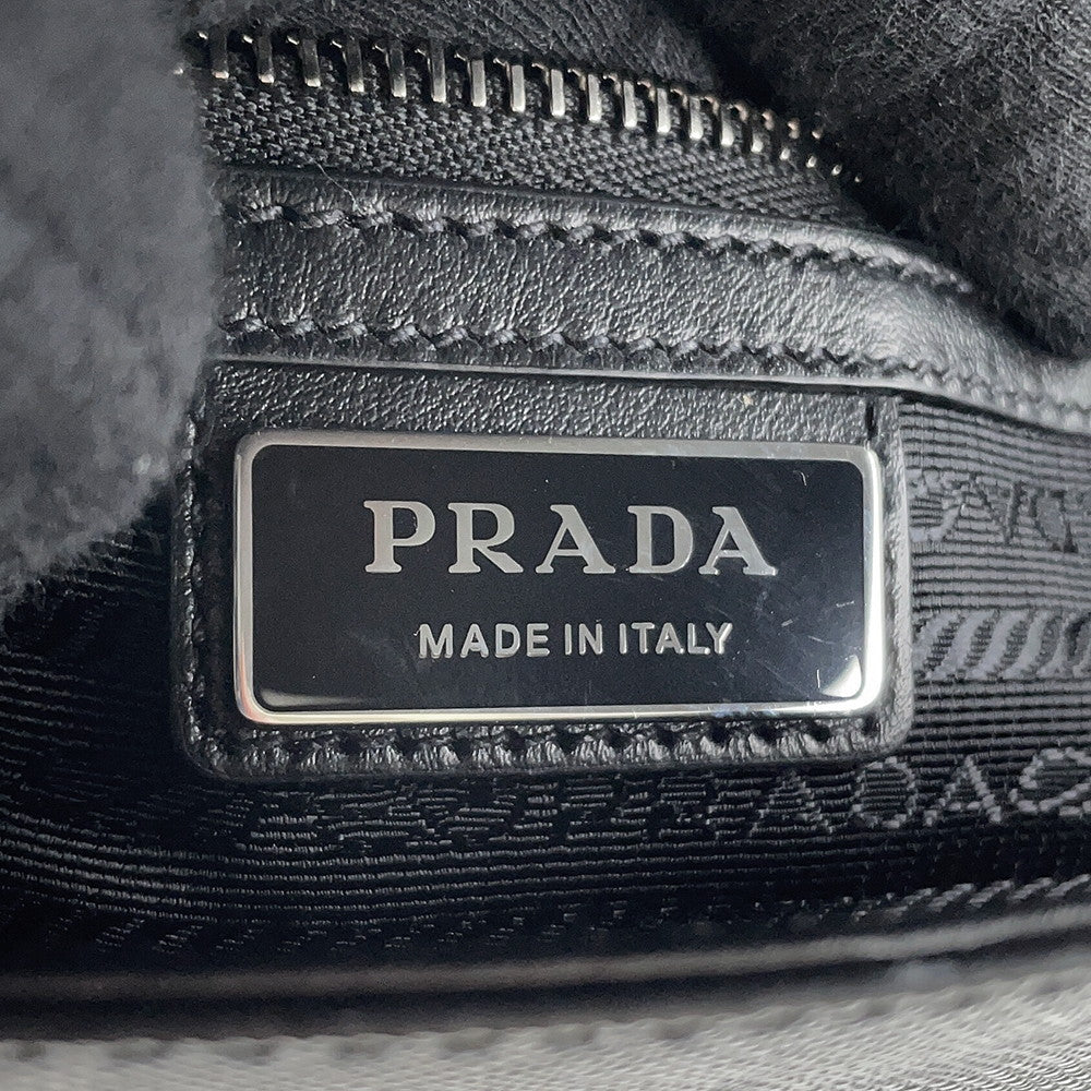 PRADA Saffiano Leather With logo Shoulder Bag Black2VD059 Leather
