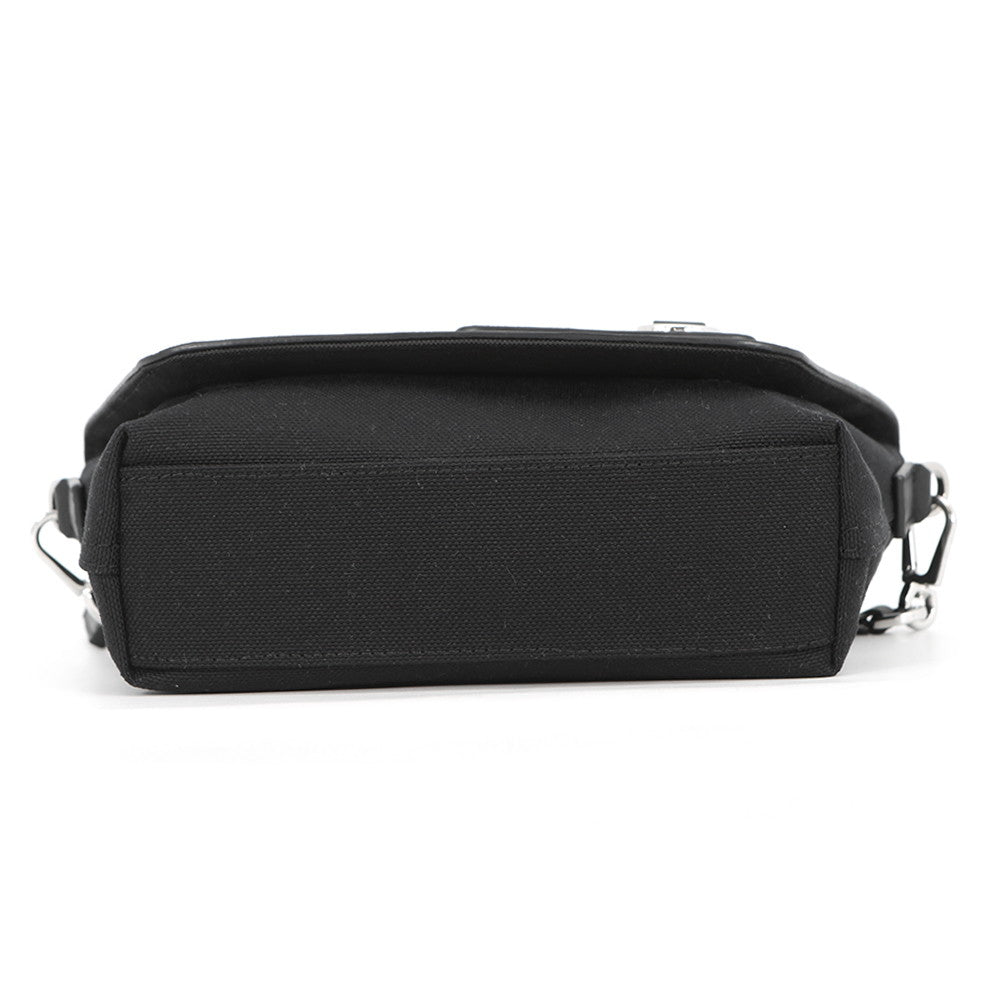 LOEWE Flex Messenger BlackCFLXPKPX01 Suede Canvas Size Mini