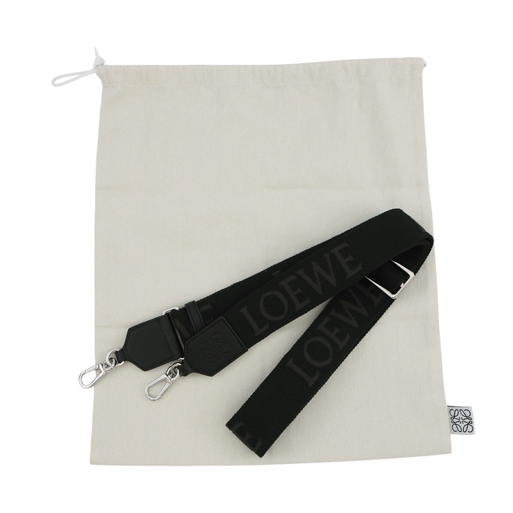LOEWE Flex Messenger BlackCFLXPKPX01 Suede Canvas Size Mini