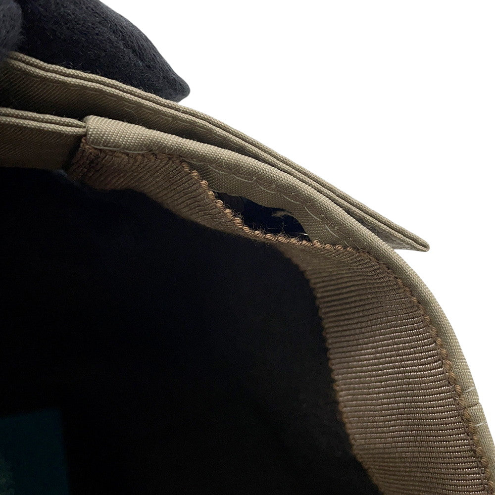 HERMES Riley Cap Size 58 Khaki Cotton59% Polyamide41%