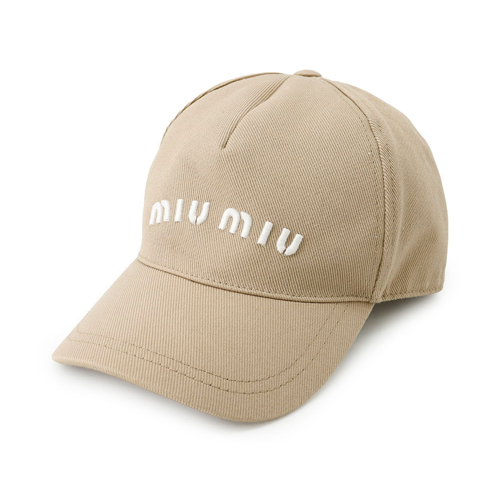MIUMIU Baseball Cap Size M Beige5HC179 Cotton100%