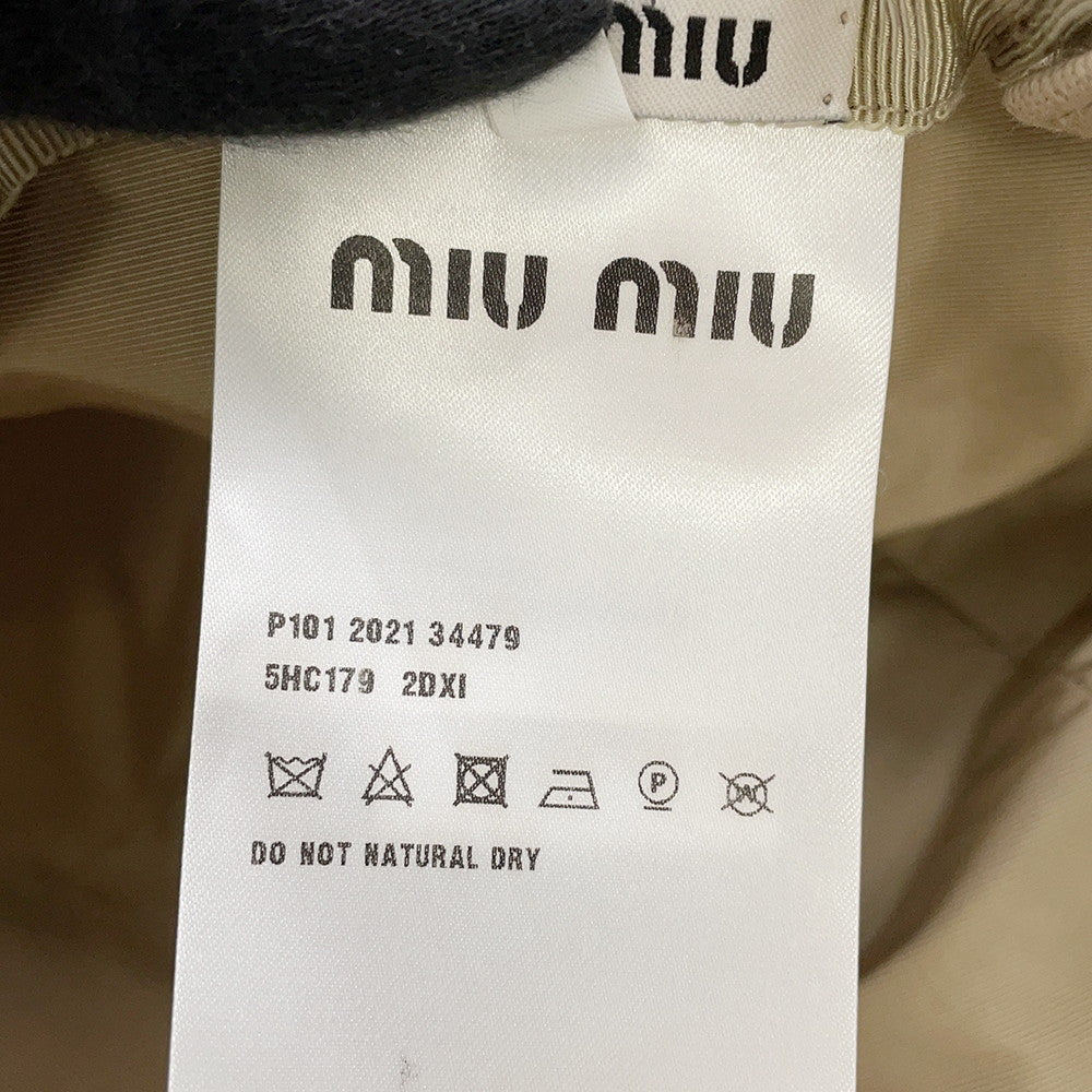 MIUMIU Baseball Cap Size M Beige5HC179 Cotton100%