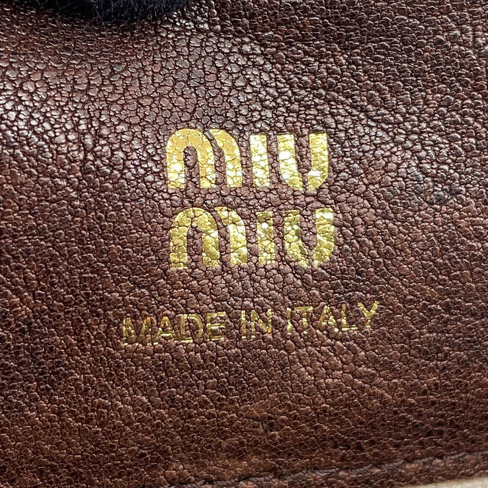 MIUMIU Nappa Leather Mini Bag Brown5NF460 Leather