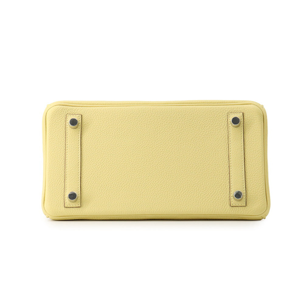 HERMES Birkin Jaune Poussin Togo Leather Size 25