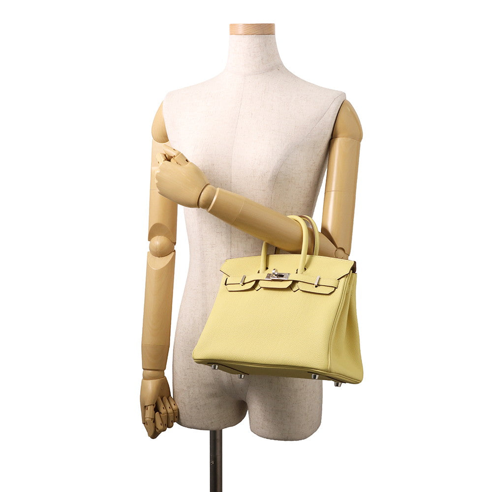 HERMES Birkin Jaune Poussin Togo Leather Size 25