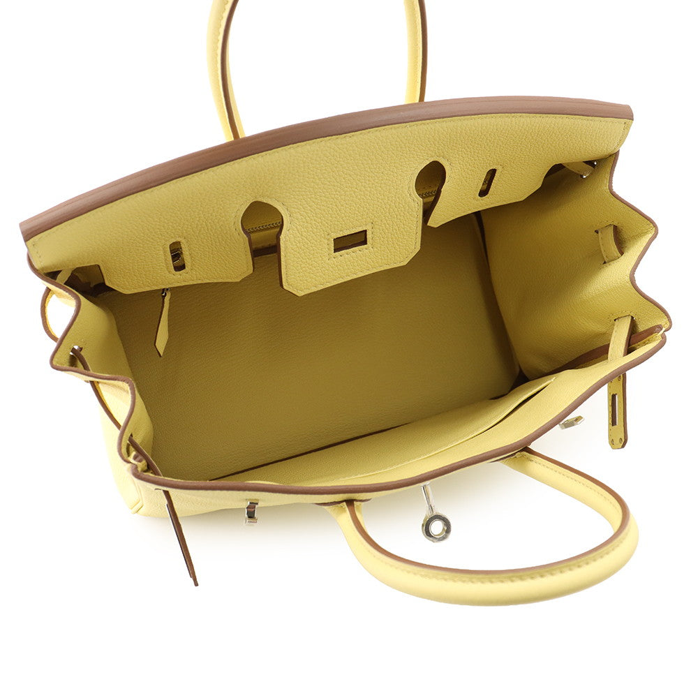 HERMES Birkin Jaune Poussin Togo Leather Size 25