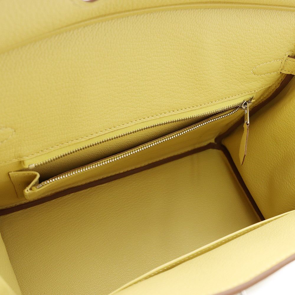 HERMES Birkin Jaune Poussin Togo Leather Size 25