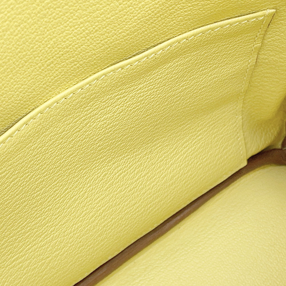 HERMES Birkin Jaune Poussin Togo Leather Size 25