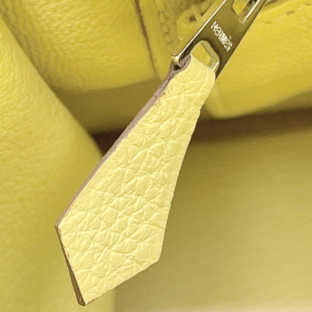 HERMES Birkin Jaune Poussin Togo Leather Size 25