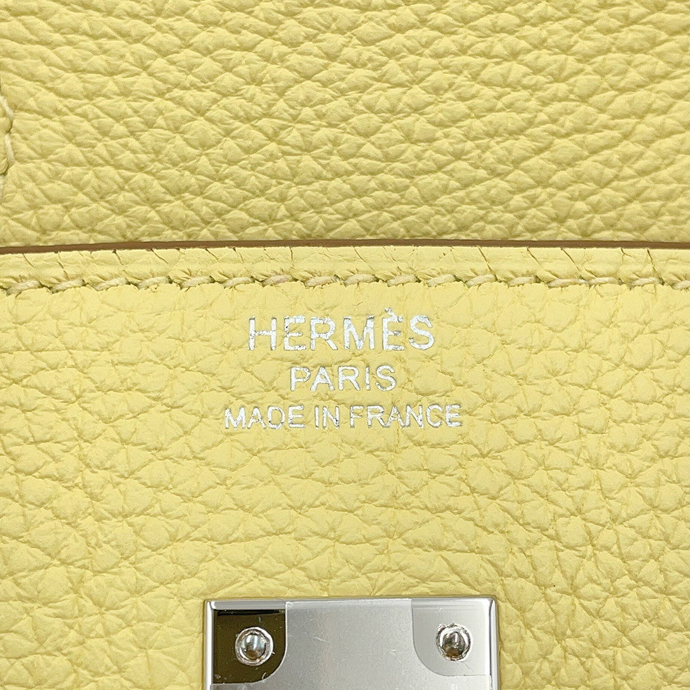 HERMES Birkin Jaune Poussin Togo Leather Size 25