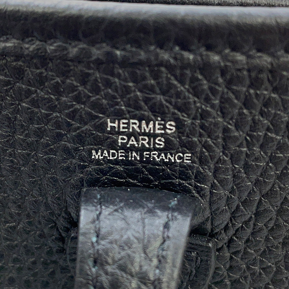 HERMES Evelyne Long Black Taurillon Clemence Size TPM