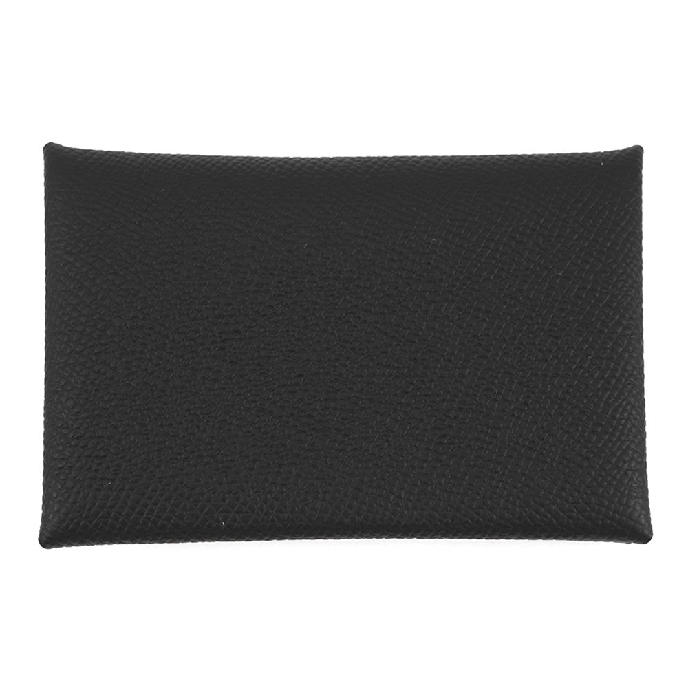 HERMES Calvi Black Epsom
