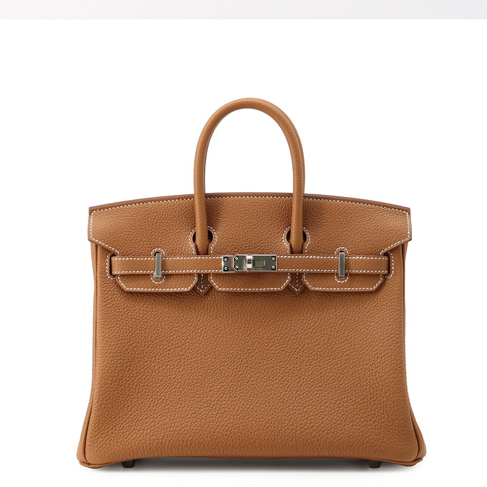 HERMES Birkin Gold Togo Leather Size 25
