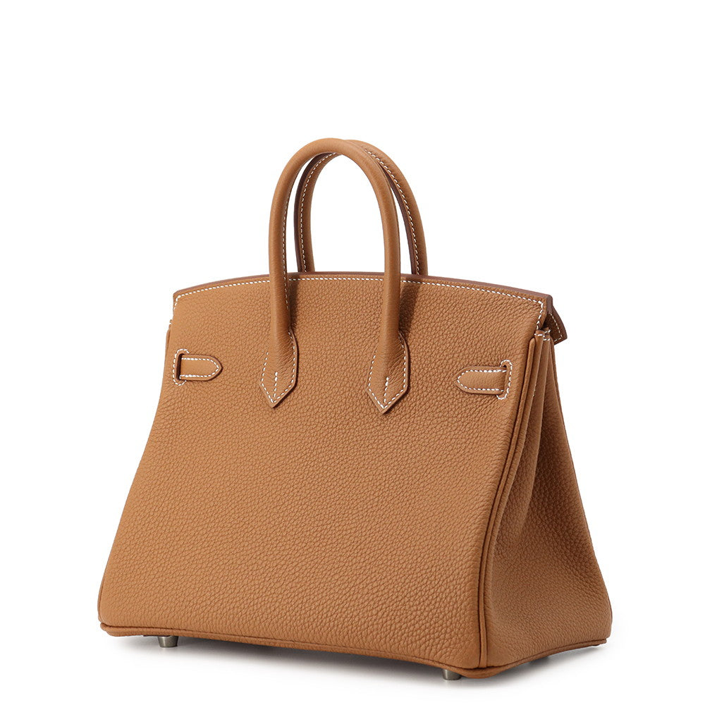 HERMES Birkin Gold Togo Leather Size 25