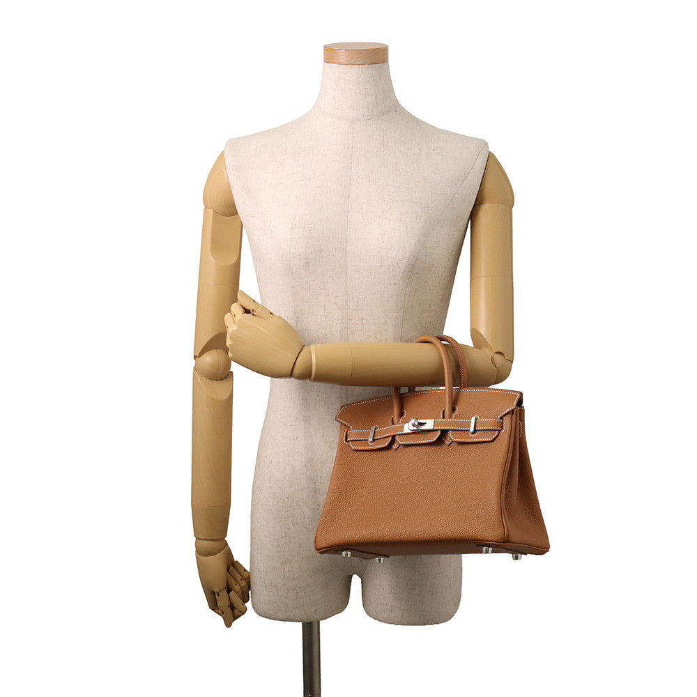 HERMES Birkin Gold Togo Leather Size 25